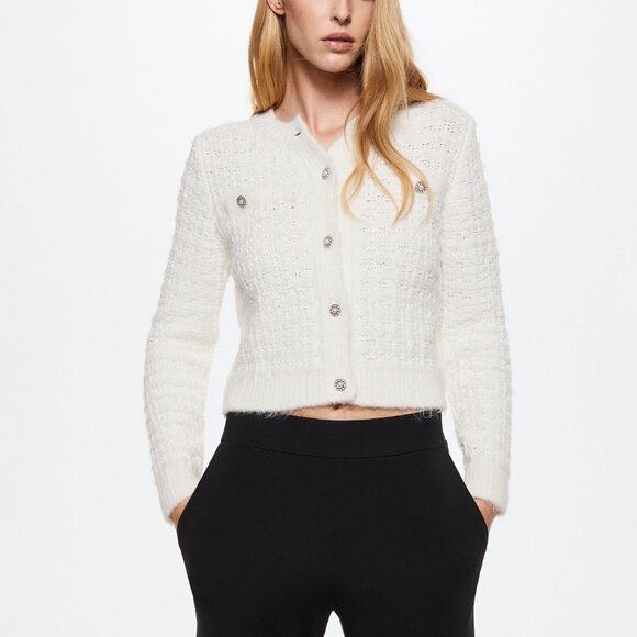 Mango Flowy cargo trousers Size Large - Picture 2 of 10